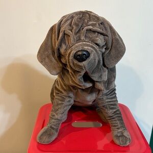 Cuddly Brown Plush Dog Stuffed Animal -Name- Fang